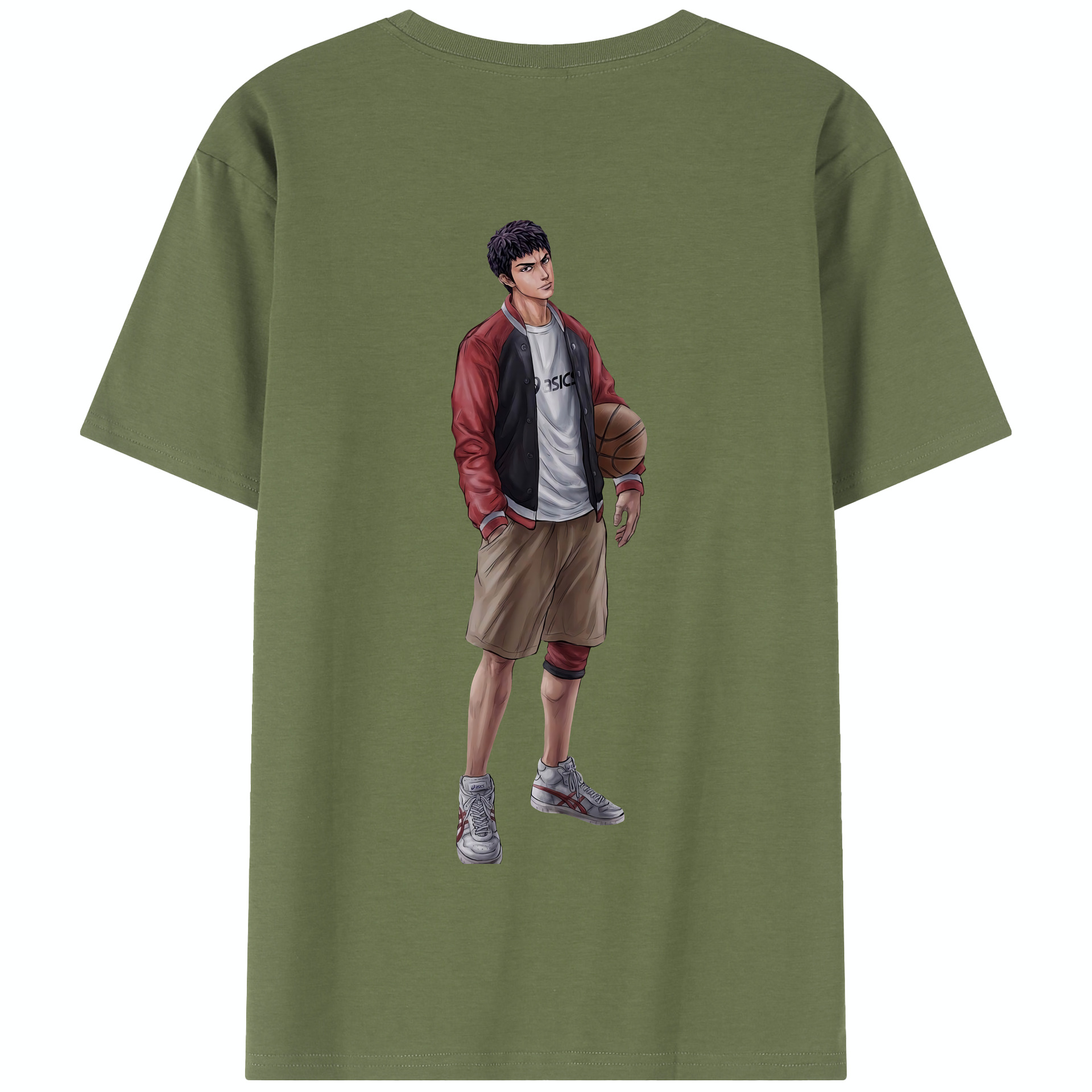 SLAM DUNK／スラムダンク 綿100％半袖Tシャツ（背面プリント）